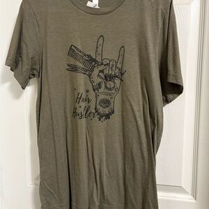 Bella Canvas Olive Tee with Graphic Design